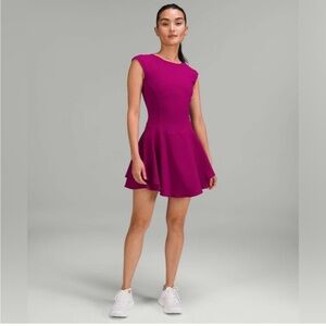 Elegant Magenta Sleeveless Dress